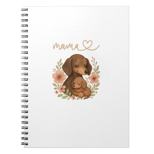Dachshund Mama Moederdag Notitieboek (Voorkant)