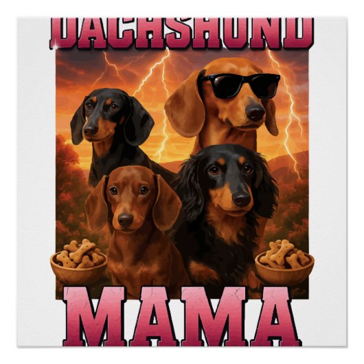 Dachshund Mama Perfect Poster (Voorkant)