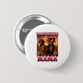 Dachshund Mama Ronde Button 5,7 Cm (Voorkant /achterkant)