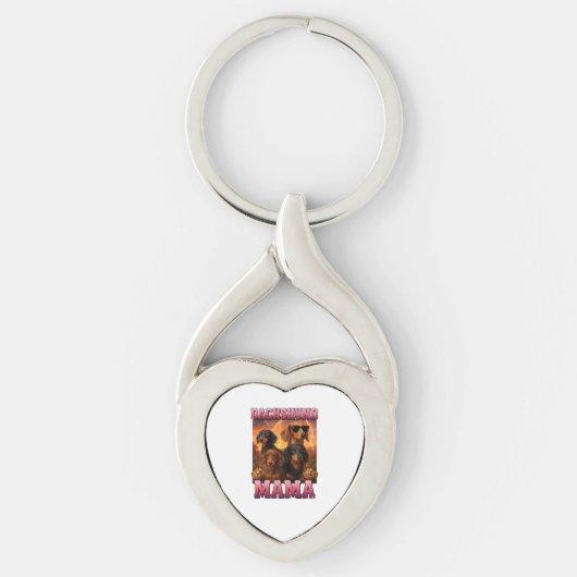Dachshund Mama Sleutelhanger (Voorkant)