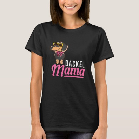 Dachshund Mama T-shirt (Voorkant)