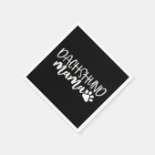 Dachshund Mama Wiener Dog mam Birthday Gift Servet (Hoek)