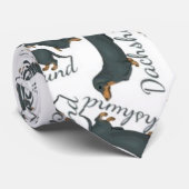 Dachshund Man Gift Stropdas (Opgerold)