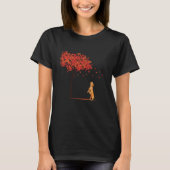 Dachshund Maple Tree Thanksgiving Day Cute Dox Dox T-shirt (Voorkant)