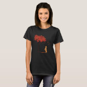 Dachshund Maple Tree Thanksgiving Day Cute Dox Dox T-shirt (Voorkant volledig)