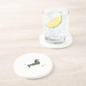 Dachshund Marmeren Onderzetters (Zijkant)