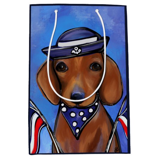 Dachshund Medium Cadeauzakje (Voorkant)