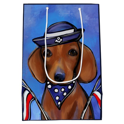 Dachshund Medium Cadeauzakje (Achterkant)