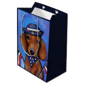 Dachshund Medium Cadeauzakje (Achterkant Gekanteld)