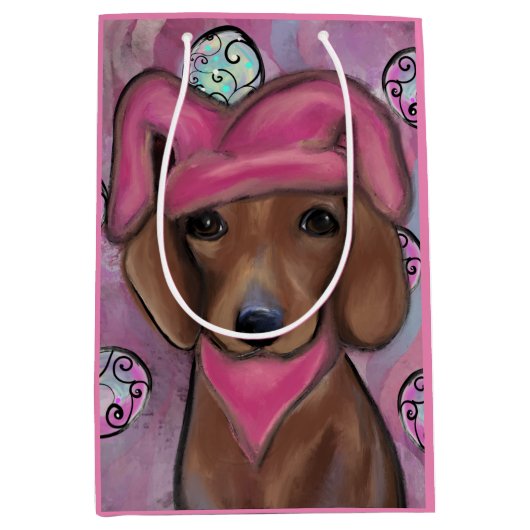 Dachshund Medium Cadeauzakje (Voorkant)