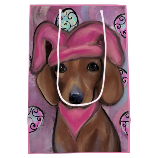 Dachshund Medium Cadeauzakje (Achterkant)