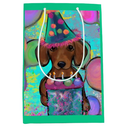 Dachshund Medium Cadeauzakje (Voorkant)