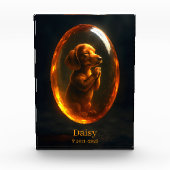 Dachshund Memorial Photo Block Fotoblokken (Voorkant)