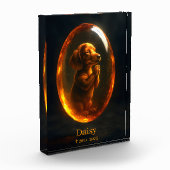 Dachshund Memorial Photo Block Fotoblokken (Links)