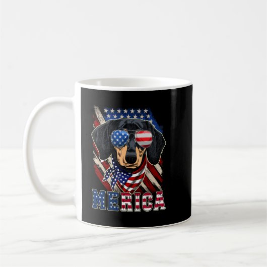 Dachshund Merica, 4 juli Koffiemok (Links)