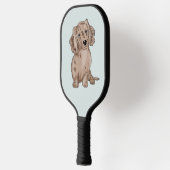 Dachshund Merle Waterverf pickleball paddle (Links)