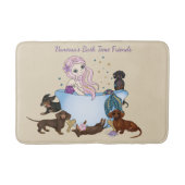 Dachshund Mermaid Bath Mat (Voorkant)
