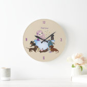 Dachshund Mermaid Bath Time Wall klok (Huis)
