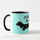 Dachshund Mermaid Silhouette Coffee Mok (Links)