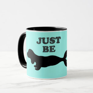 Dachshund Mermaid Silhouette Coffee Mok