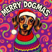 Dachshund Merry Dogmas Trui