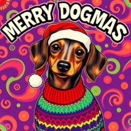 Dachshund Merry Dogmas Trui