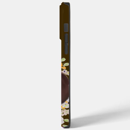 Dachshund met bloemen en naam Doxie Case-Mate iPhone Case (Achterkant / Links)