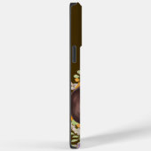 Dachshund met bloemen en naam Doxie Case-Mate iPhone Case (Achterkant / Rechts)