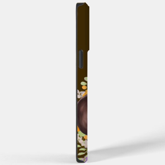 Dachshund met bloemen en naam Doxie Case-Mate iPhone Case (Achterkant / Rechts)