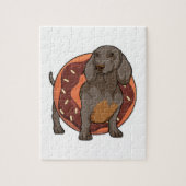 Dachshund met Donut Legpuzzel (Verticaal)