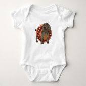 Dachshund met Donut Romper (Voorkant)