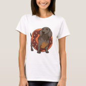 Dachshund met Donut T-shirt (Voorkant)