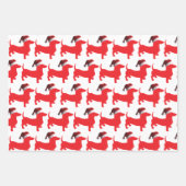 Dachshund met kerstcadeauPet Inpakpapier Vel (Voorkant)