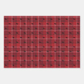 Dachshund met kerstcadeautjes, papier voor het omp inpakpapier vel (Voorkant)