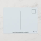 Dachshund met kersthoed en kerstboom briefkaart (Achterkant)