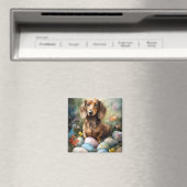 Dachshund met Pasen Eieren Magneet (Insitu (Vaatwasser))