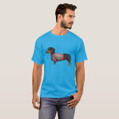 Dachshund met poly Sweater T-shirt (Voorkant volledig)
