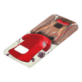 Dachshund met Red Top Hat Case-Mate Samsung Galaxy Hoesje (Onderkant)