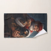 Dachshund met sinterklaas feestelijke kerst bad handdoek (Handdoek)