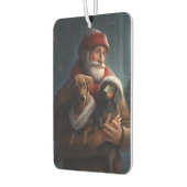 Dachshund met sinterklaas feestelijke kerst luchtverfrisser (Links)