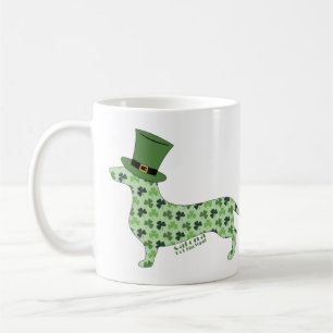 Dachshund met St. Patrick's Day Pet Koffiemok
