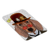 Dachshund met Steampunk Bowler Pet Magneet (Rechterzijde)