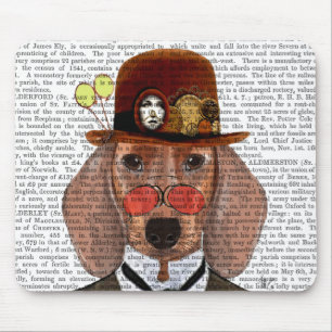 Dachshund met Steampunk Bowler Pet Muismat