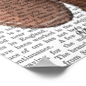 Dachshund met Steampunk Bowler Pet Poster (Hoek)