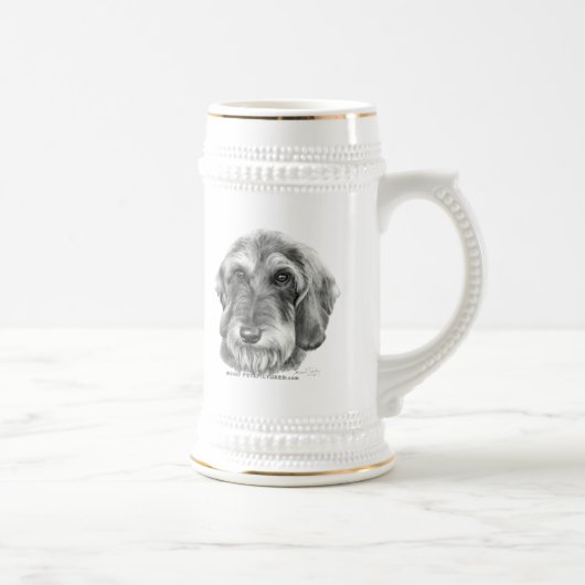 Dachshund met wirespeed bierpul (Rechts)