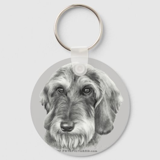 Dachshund met wirespeed sleutelhanger (Voorkant)