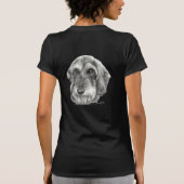 Dachshund met wirespeed t-shirt (Achterkant)