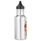 Dachshund met zonnebril waterfles (Links)