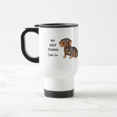 Dachshund Mijn Beste Vriend Custom Name Travel Mok (Links)