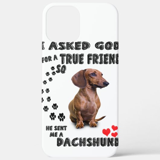 Dachshund Miniature Gift, Sause Dog, Weenie Wog Case-Mate iPhone Case (Achterkant)
